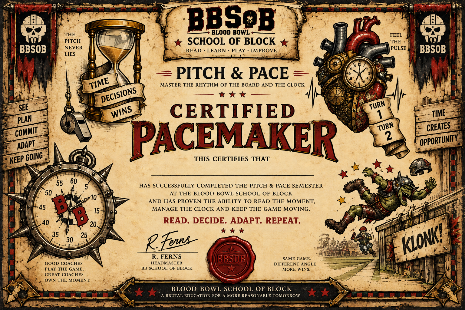 Pitch & Pace — Certified Pacemaker diploma